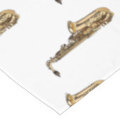 Saxophone cartoon tafelkleed (Gekanteld)