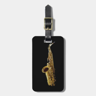Saxophone Charcoal Background ~ Sax Bagagelabel