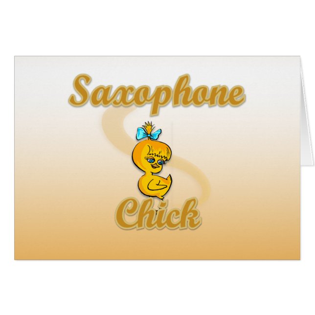 Saxophone Chick (Voorkant Horizontaal)