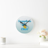 Saxophone Chick 3 Ronde Klok (Huis)