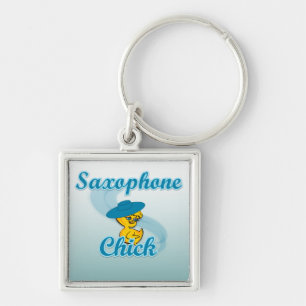 Saxophone Chick 3 Sleutelhanger