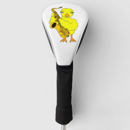 Saxophone Chick Golfheadcover (Voorkant)
