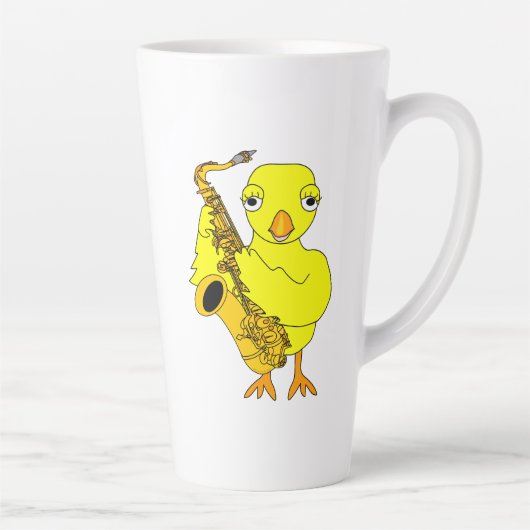 Saxophone Chick Latte Mok (Rechts)