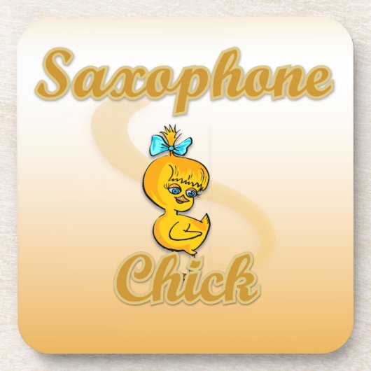 Saxophone Chick Onderzetter (Voorkant)