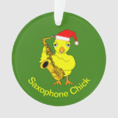Saxophone Chick Ornament (voorkant)