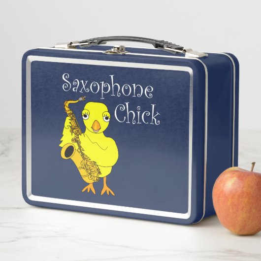 Saxophone Chick Text Mok (In situ)