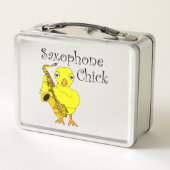 Saxophone Chick Text Mok (Achterkant)