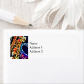 Saxophone Closeup Etiket (Insitu)