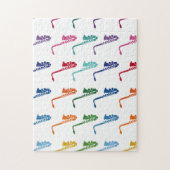 Saxophone Colorful Fun Array Music Legpuzzel (Verticaal)