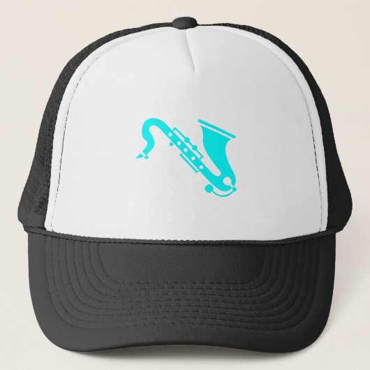 Saxophone - Cyaan Trucker Pet (Voorkant)