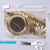 Saxophone Decoupage Tissuepapier (Craft)