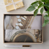 Saxophone Decoupage Tissuepapier (Geschenk)