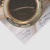 Saxophone Decoupage Tissuepapier (Detail)