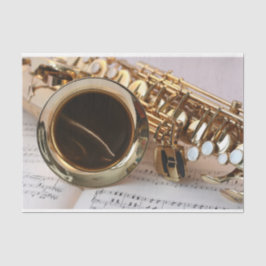 Saxophone Decoupage Tissuepapier