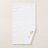 Saxophone Design Monogrammed Bad Handdoek (Handdoek)