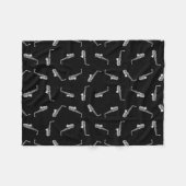 Saxophone Design  Saxophones Music Pattern Fleece Deken (Voorkant (Horizontaal))