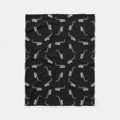 Saxophone Design  Saxophones Music Pattern Fleece Deken (Voorkant)