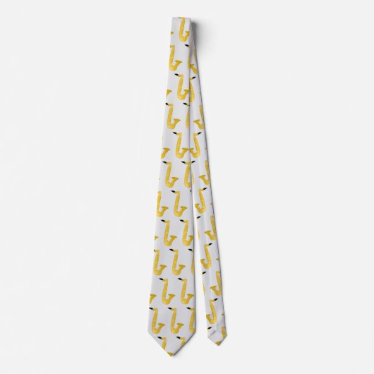 Saxophone Design Stropdas (Voorkant)