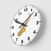 "Saxophone" design wall clocks Ronde Klok (Hoek)