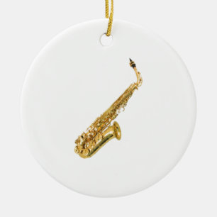 "Saxophone"-designgiften en -producten Keramisch Ornament