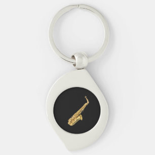 "Saxophone"-designgiften en -producten Sleutelhanger