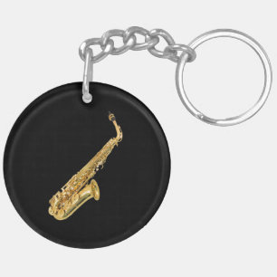 "Saxophone"-designgiften en -producten Sleutelhanger