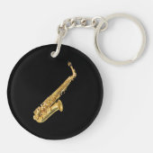 "Saxophone"-designgiften en -producten Sleutelhanger (Achterkant)