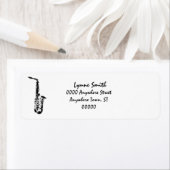 Saxophone "Drawing" Etiket (Insitu)