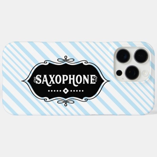 Saxophone Emblem Case-Mate iPhone Case (Achterkant (horizontaal))