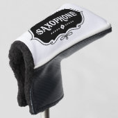 Saxophone Emblem Golfheadcover (3/4 voorkant)