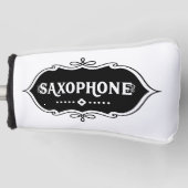 Saxophone Emblem Golfheadcover (Voorkant)