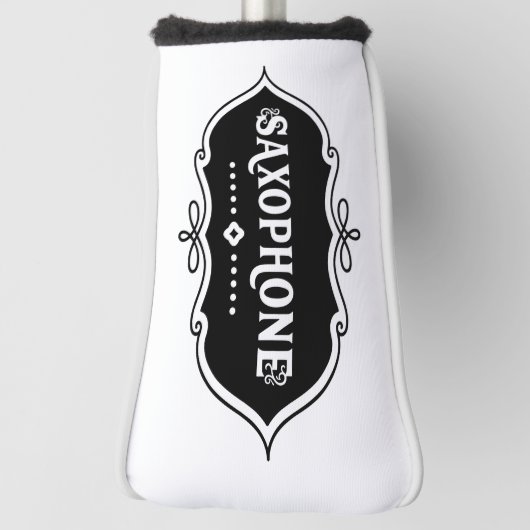 Saxophone Emblem Golfheadcover (Draai 90)