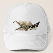 Saxophone en Piano Music-Petten Trucker Pet (Voorkant)