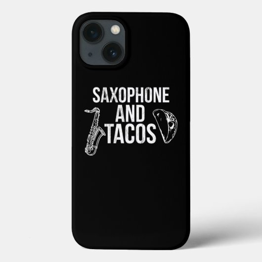 Saxophone en Tacos Funny Taco Band Case-Mate iPhone Case (Achterkant)