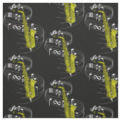 Saxophone Fabric - Donker Stof (Swatch)