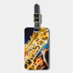 Saxophone - Fractal Bagagelabel