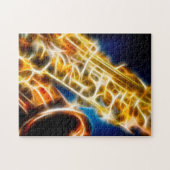 Saxophone Fractal Legpuzzel (Horizontaal)