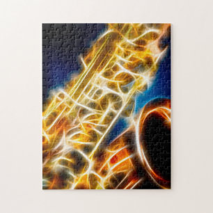 Saxophone Fractal Legpuzzel