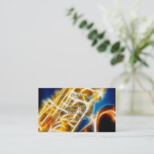 Saxophone Fractal Visitekaartje (Staand voorkant)
