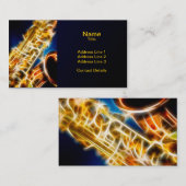Saxophone - Fractal Visitekaartje (Voorkant / Achterkant)