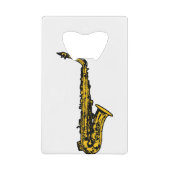 Saxophone Gear Creditkaart Flessenopener (Voorkant)