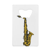Saxophone Gear Creditkaart Flessenopener (Achterkant)