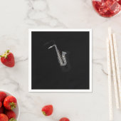 Saxophone Geweldige muziekinstrumenten, van het Wo Servet (Insitu)