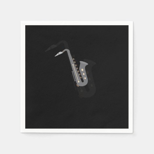 Saxophone Geweldige muziekinstrumenten, van het Wo Servet (Voorkant)