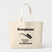 Saxophone Gift Grote Tote Bag (Voorkant)