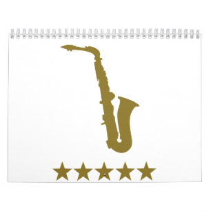 Saxophone gouden sterren kalender