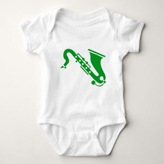 Saxophone - Grass Green Romper (Voorkant)