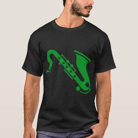 Saxophone - Grass Green T-shirt (Voorkant)