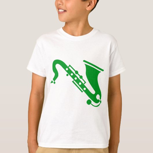 Saxophone - Grass Green T-shirt (Voorkant)