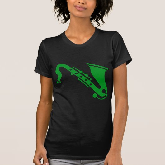 Saxophone - Grass Green T-shirt (Voorkant)